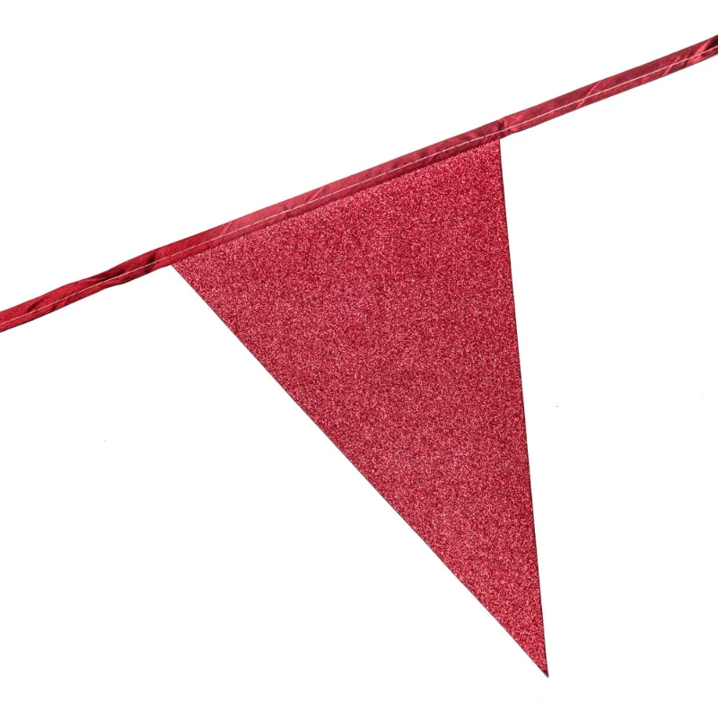 Rød glimmer vimpel, 6 m.