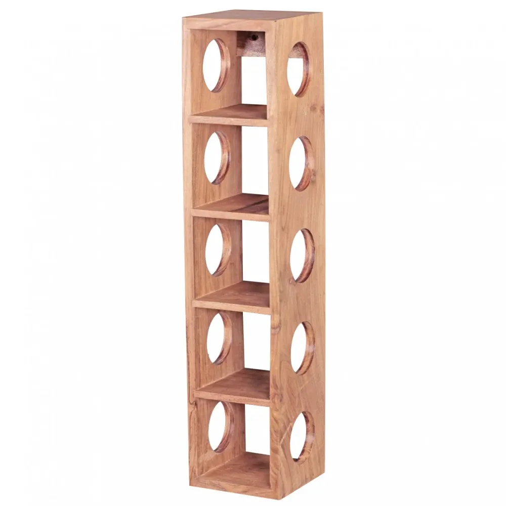 Skillfully made vinstativ til 5 flasker, 70 cm