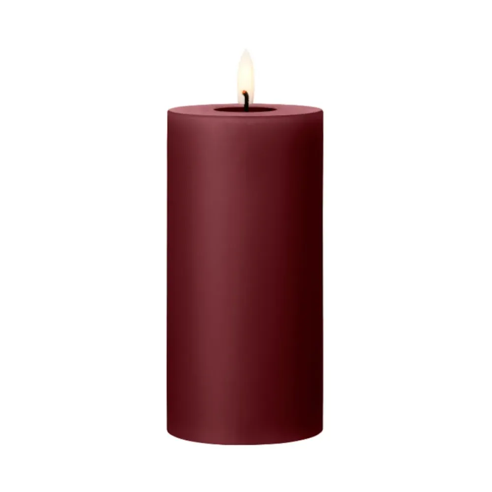 Vacuum Seal ester & erik LED bloklys - deep wine - 15 cm